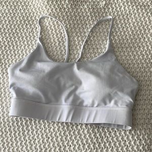 white sports bra